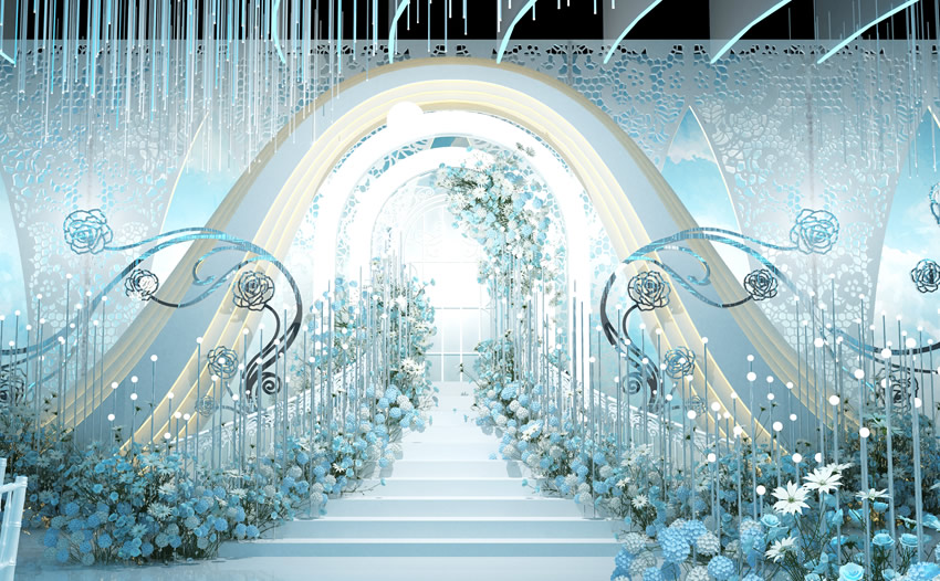 梨树釡香烙馍村水晶厅效果展示